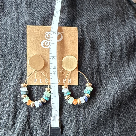 Plunder Jewelry - ‼️NWT Plunder Gold Earrings with Colorful Beads